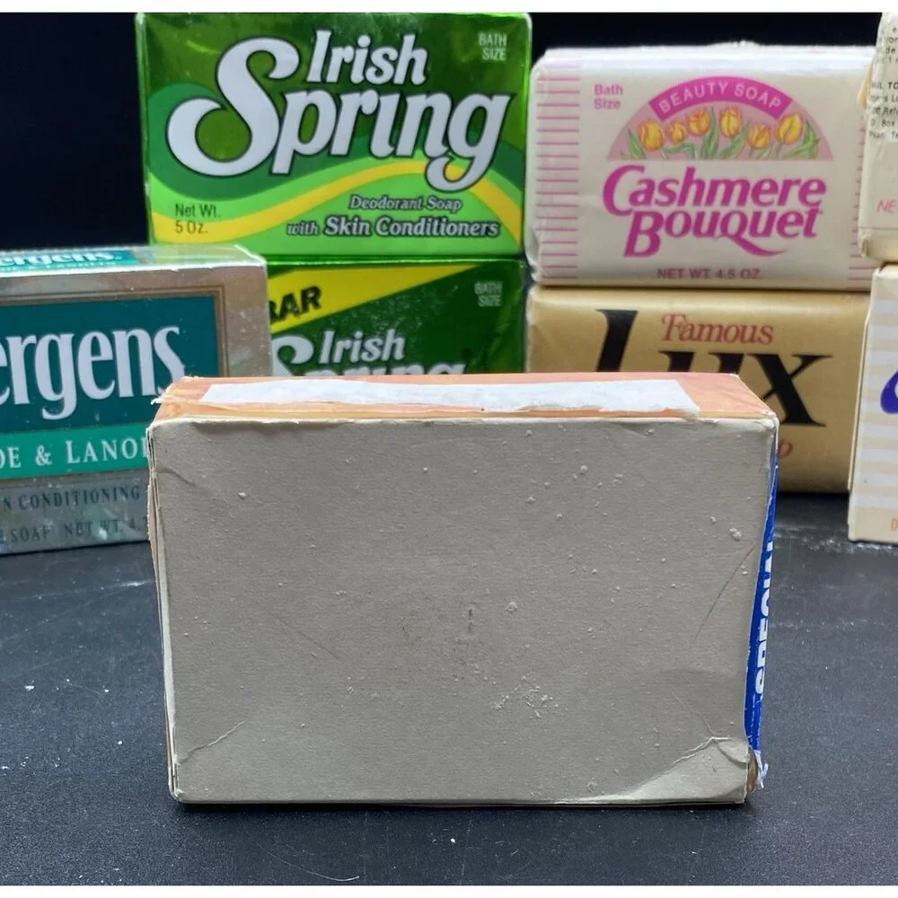 Irish Spring Caress Lux Jergens Cashmere Bouquet LOT 8 READ Vintage New Props